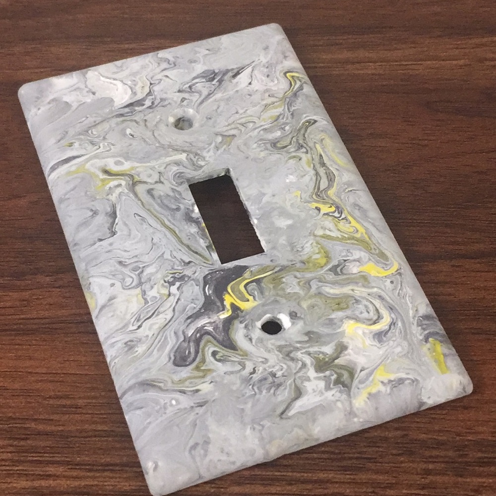 Hand painted light switch cover